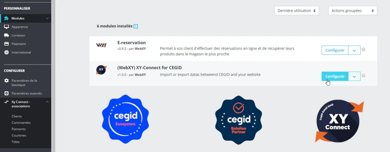 XY-Connect relie votre logiciel Cegid Retail Y2 à votre site e-Commerce PrestaShop